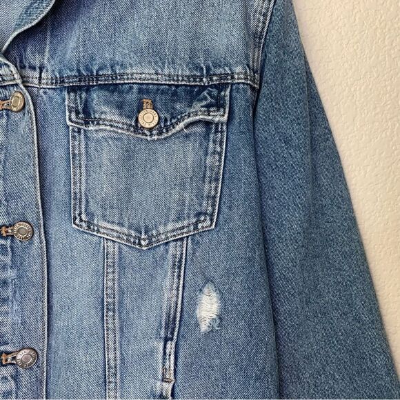 Zara Unisex Blue Denim Jacket - Picture 4 of 12